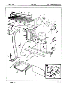 02 - Unit Compartment & System parts for Maytag Refrigerator NENT196HH / 7A81A from AppliancePartsPros.com