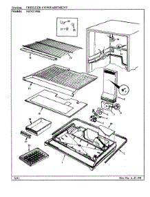 02 - Freezer Compartment parts for Maytag Refrigerator NENT198KA / BC64A from AppliancePartsPros.com