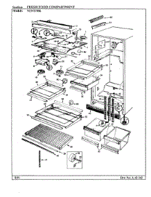 03 - Fresh Food Compartment parts for Maytag Refrigerator NENT198KA / BC64A from AppliancePartsPros.com