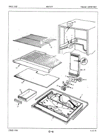 02 - Freezer Compartment parts for Maytag Refrigerator NENT217FA / 5D80A from AppliancePartsPros.com