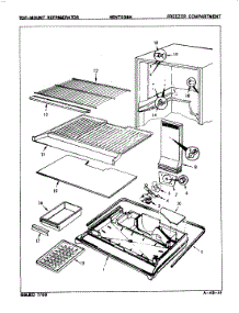 02 - Freezer Compartment parts for Maytag Refrigerator NENT238HA / 7A72A from AppliancePartsPros.com