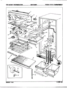 03 - Fresh Food Compartment parts for Maytag Refrigerator NENT238HA / 7A72A from AppliancePartsPros.com
