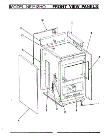05 - Front View parts for Norge Range NEW2H0 from AppliancePartsPros.com