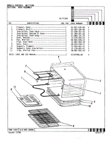 06 - Oven Assembly parts for Norge Range NEW2H0 from AppliancePartsPros.com