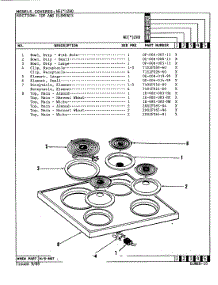 08 - Top Assembly parts for Norge Range NEW2H0 from AppliancePartsPros.com