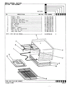 06 - Oven parts for Norge Range NEW2H1 from AppliancePartsPros.com