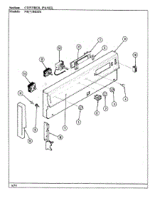 02 - Control Panel parts for Norge Range NEW3H2EX from AppliancePartsPros.com