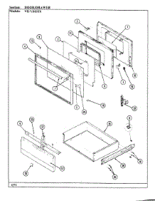 03 - Door / Drawer parts for Norge Range NEW3H2EX from AppliancePartsPros.com