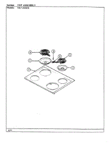05 - Top Assembly parts for Norge Range NEW3H2EX from AppliancePartsPros.com