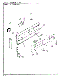 02 - Control Panel parts for Norge Range NEW3H8STVW-EV from AppliancePartsPros.com