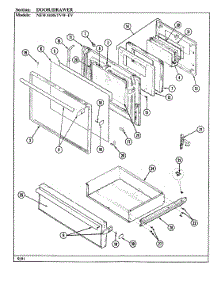03 - Door / Drawer parts for Norge Range NEW3H8STVW-EV from AppliancePartsPros.com