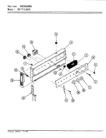 02 - Control Panel parts for Norge Range NEW3J8EV from AppliancePartsPros.com