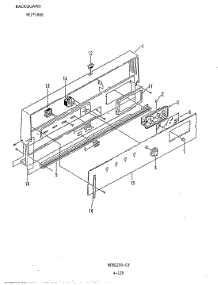 02 - Control Panel parts for Norge Range NEW6G6CLW from AppliancePartsPros.com