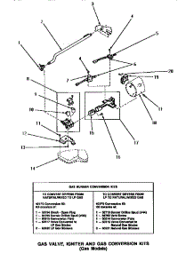 04 - Gas Valve, Igniter & Gas Conversion Kits parts for Amana Washer NG2119 from AppliancePartsPros.com