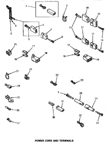 10 - Power Cord & Terminals parts for Amana Washer NG2119 from AppliancePartsPros.com