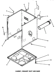 02 - Cabinet, Exhaust Duct & Base parts for Amana Washer NG4519 from AppliancePartsPros.com