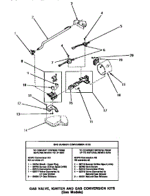 04 - Gas Valve, Igniter & Gas Conversion Kits parts for Amana Washer NG4619 from AppliancePartsPros.com