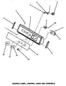 05 - Graphic Panel, Control Hood & Controls parts for Amana Washer NG6319 from AppliancePartsPros.com