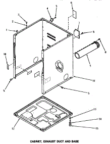02 - Cabinet, Exhaust Duct & Base parts for Amana Washer NG6519 from AppliancePartsPros.com