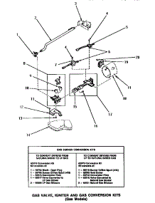 04 - Gas Valve, Igniter & Gas Conversion Kits parts for Amana Washer NG6519 from AppliancePartsPros.com