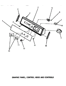 05 - Graphic Panel, Control Hood & Controls parts for Amana Washer NG6619 from AppliancePartsPros.com
