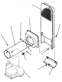 08 - Heater Box parts for Amana Washer NG6819 from AppliancePartsPros.com