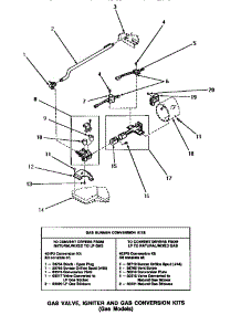 04 - Gas Valve, Igniter & Gas Conversion Kits parts for Amana Washer NG7519 from AppliancePartsPros.com