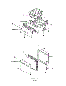 03 - Door / Drawer parts for Norge Range NGA2G1K from AppliancePartsPros.com