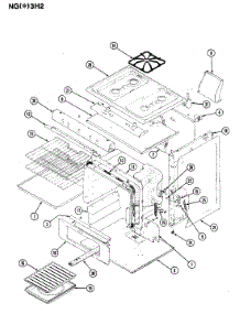 04 - Gas Controls parts for Norge Range NGA3H2AV from AppliancePartsPros.com