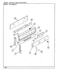02 - Control Panel parts for Norge Range NGA3M8CKV from AppliancePartsPros.com