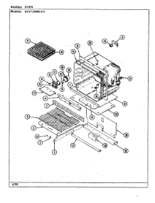 06 - Oven parts for Norge Range NGA3M8CKV from AppliancePartsPros.com