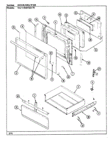 03 - Door / Drawer parts for Norge Range NGA3M8TKS from AppliancePartsPros.com