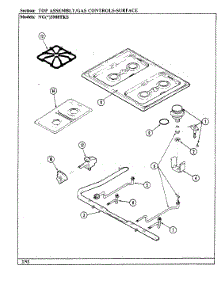 07 - Top Assembly parts for Norge Range NGA3M8TKS from AppliancePartsPros.com