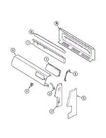 02 - Control Panel parts for Norge Range NGR3760ADW from AppliancePartsPros.com