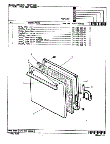 03 - Door parts for Norge Range NGW2HK0 from AppliancePartsPros.com