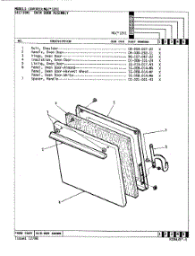 04 - Door parts for Norge Range NGW2HK1 from AppliancePartsPros.com
