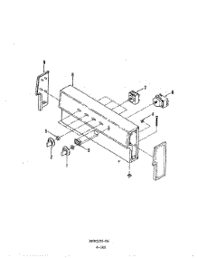 02 - Control Panel parts for Norge Range NGW3G1 from AppliancePartsPros.com