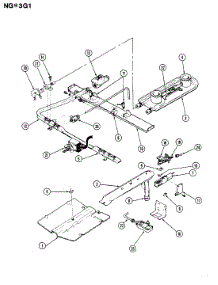 03 - Control System parts for Norge Range NGW3G1 from AppliancePartsPros.com