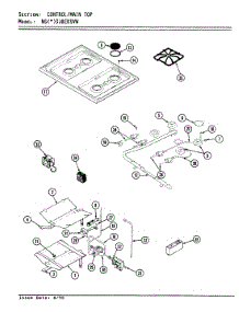 04 - Top Assembly parts for Norge Range NGW3J8EKSVW from AppliancePartsPros.com
