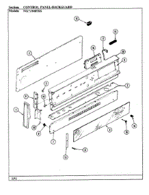 02 - Control Panel parts for Norge Range NGW3M8TKS from AppliancePartsPros.com