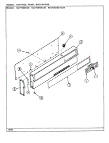02 - Control Panel parts for Norge Range NGW6H2GW from AppliancePartsPros.com