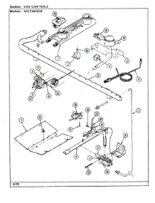 04 - Gas Controls (Ngx6h2gw) parts for Norge Range NGW6H2GW from AppliancePartsPros.com