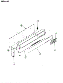 02 - Control Panel parts for Norge Range NGW6H6W from AppliancePartsPros.com