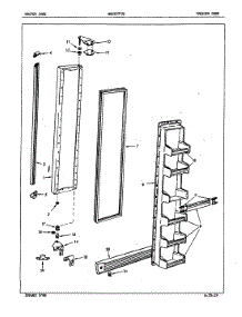 02 - Freezer Door parts for Maytag Refrigerator NNS207F2GA / 5N78A from AppliancePartsPros.com