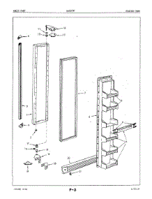 02 - Freezer Door parts for Maytag Refrigerator NNS207FA / 5M52B from AppliancePartsPros.com