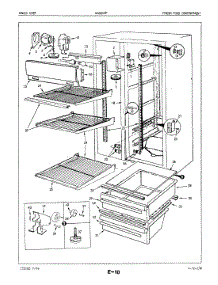 02 - Fresh Food Compartment parts for Maytag Refrigerator NNS207FH / 5M52B from AppliancePartsPros.com