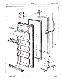 04 - Fresh Food Door parts for Maytag Refrigerator NNS207GA / 5N61A from AppliancePartsPros.com