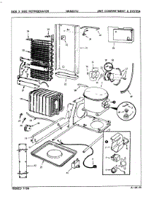 04 - Unit Compartment & System parts for Maytag Refrigerator NNS207J / 8L34A from AppliancePartsPros.com
