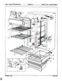 03 - Fresh Food Compartment parts for Maytag Refrigerator NNS207JH / 8L34B from AppliancePartsPros.com