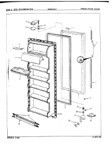 04 - Fresh Food Door parts for Maytag Refrigerator NNS208J / 8L36A from AppliancePartsPros.com